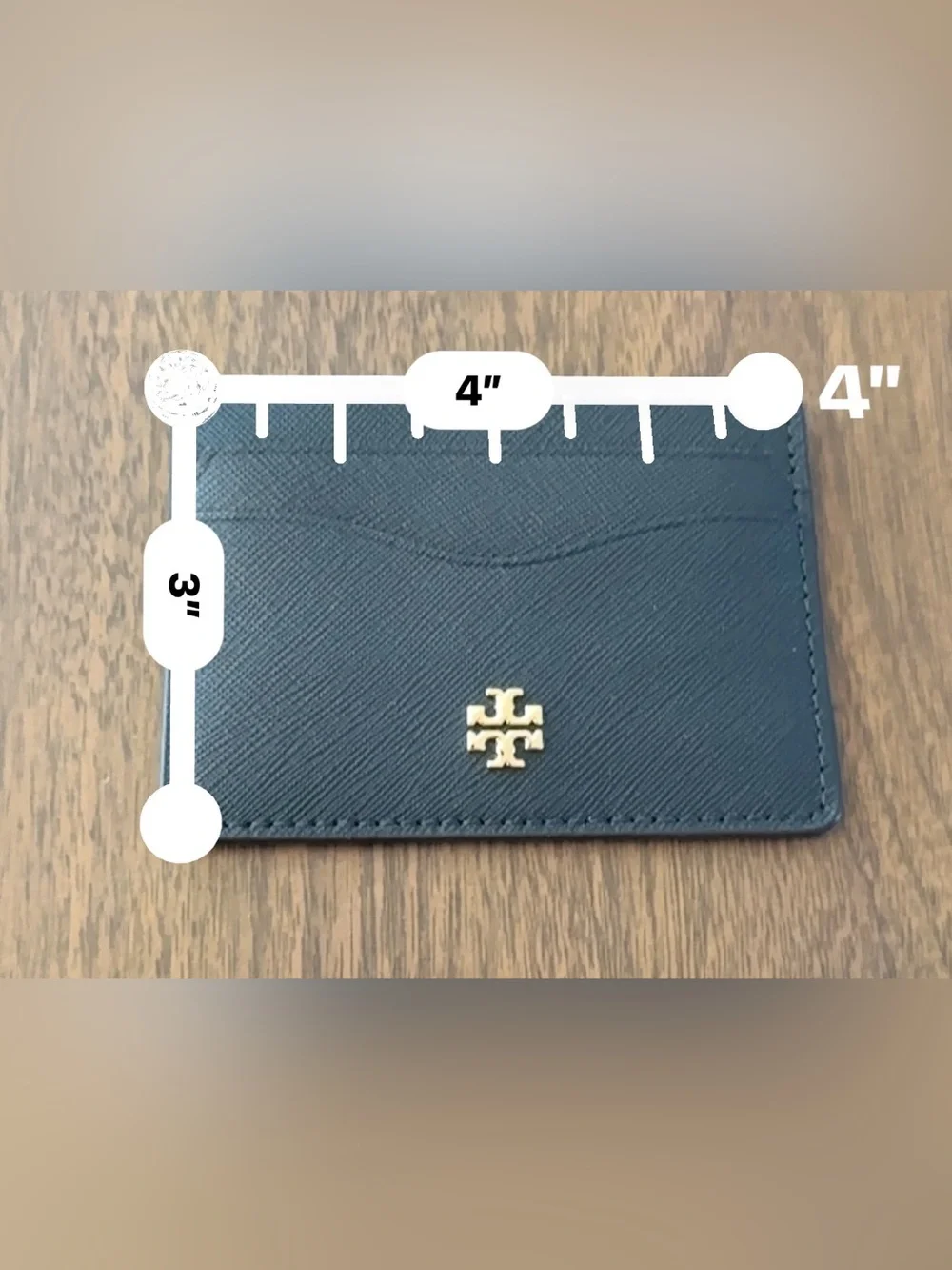 Tory Burch Black Emerson slim card holder